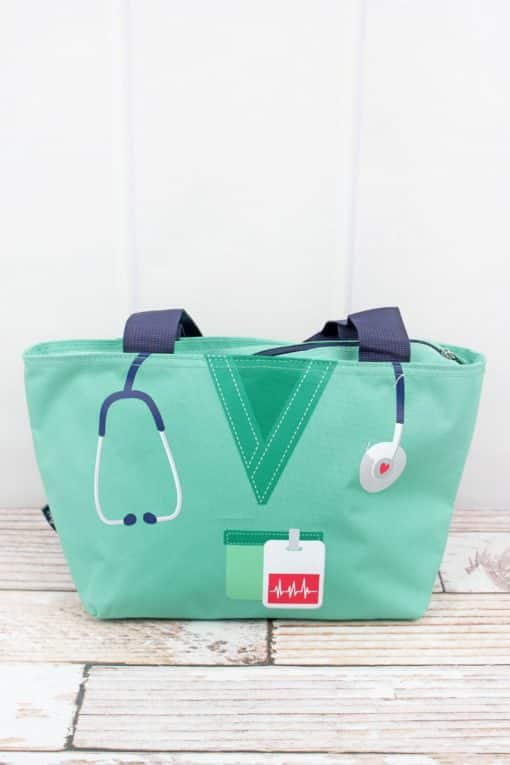 Scrub Life Nurse Insulated Mint Green Lunch Bag