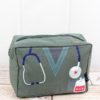 Scrub Life Nurse Moss Gray Cosmetic Bag