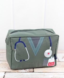 Scrub Life Nurse Moss Gray Cosmetic Bag