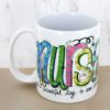 Nursing Doodle 15 oz White Ceramic Mug