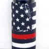 Thin Red Line Flag Slim Can Cooler Holder