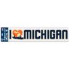 I Love Michigan Perfect Cut 4" x 17" Decal