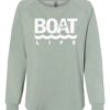 Boat Life Women's Sage Crew Soft Wave Wash Sweatshirt