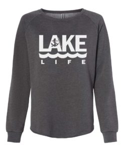 Lake Life Anchor Women's Shadow Crew Soft Wave Wash Sweatshirt