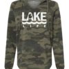 Michigan Lake Life Women's Forest Camo Heather Pullover Hoodie