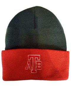 Anchor Bay Tars Black Red Beanie Winter Cuff Knit Hat
