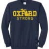 Oxford Strong Unisex Navy Crew Long Sleeve Sweatshirt