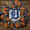 Detroit Tigers 16" Burlap Wreath Door Decor