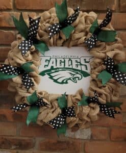 Philadelphia Eagles 16" Burlap Wreath Door Decor